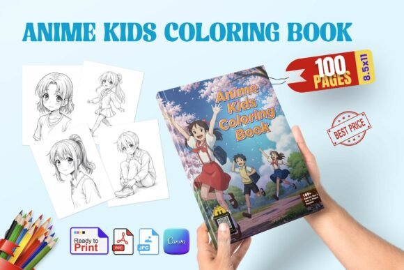 Download Anime Kids Coloring Book for Kids - Anime Collection