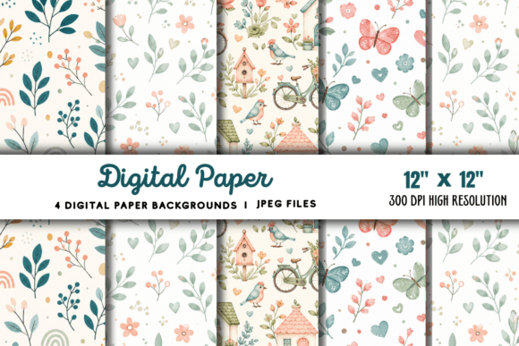 Download Digital Paper Pattern Background 25 - Digital Collection