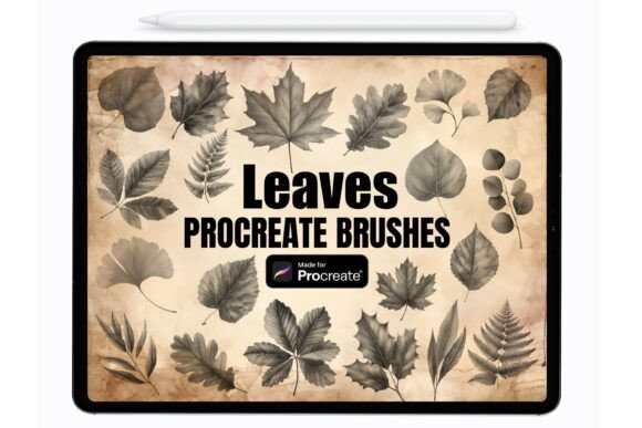 Download Leaves Procreate Stamps - Brushes - Premium Resources