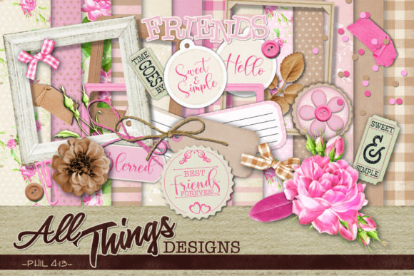 Download Sweet &amp; Simple Digital Scrapbook Kit - Digital Collection