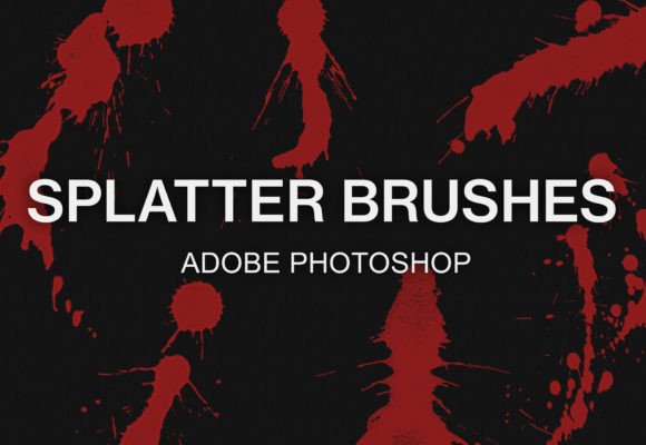 Download Digital Blood Splatter Brushes Pack - Digital Collection