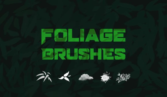 Download Anime Foliage Photoshop Brush Set - Anime Collection